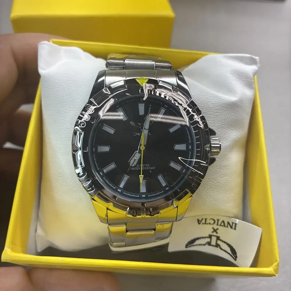 NEW Invicta Specialty 69040 42mm Black Dial Stainless Steel Watch